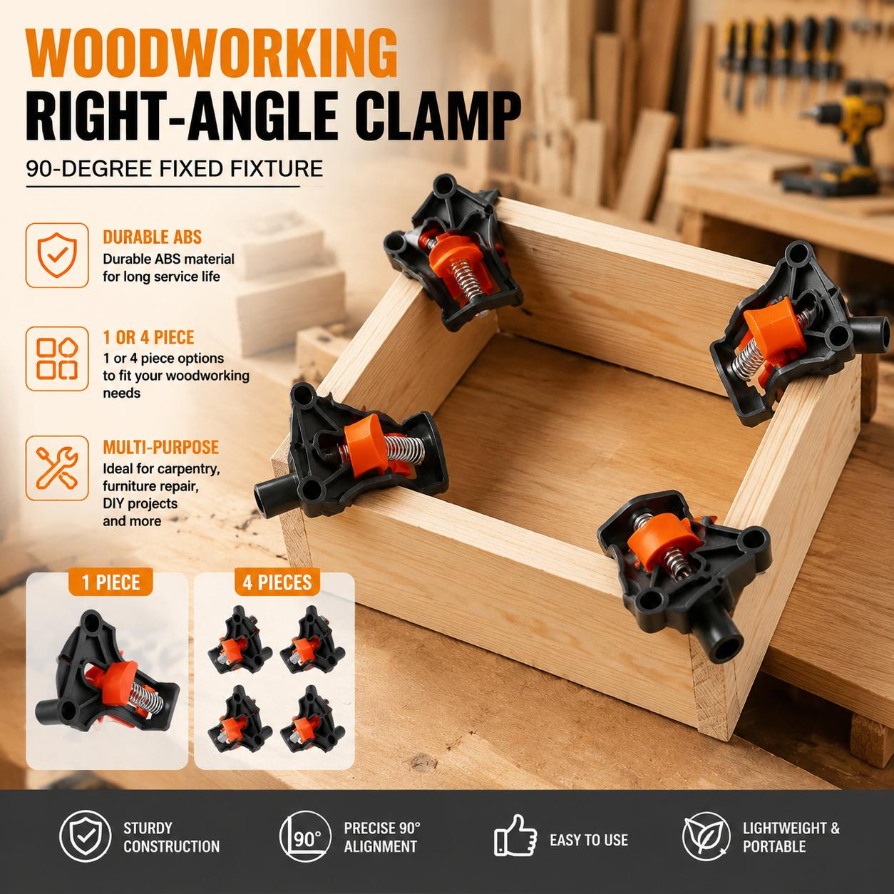Cabinet Scraper Set - Kit di Morsetti Angolari a 90