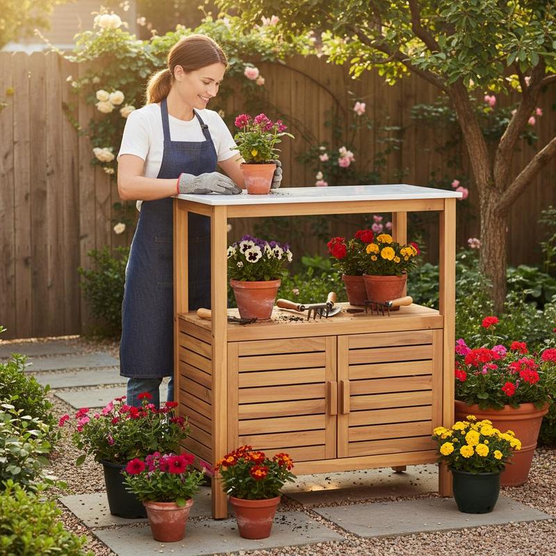 Woodworking Work Table - Banco da Lavoro per Giardinaggio in