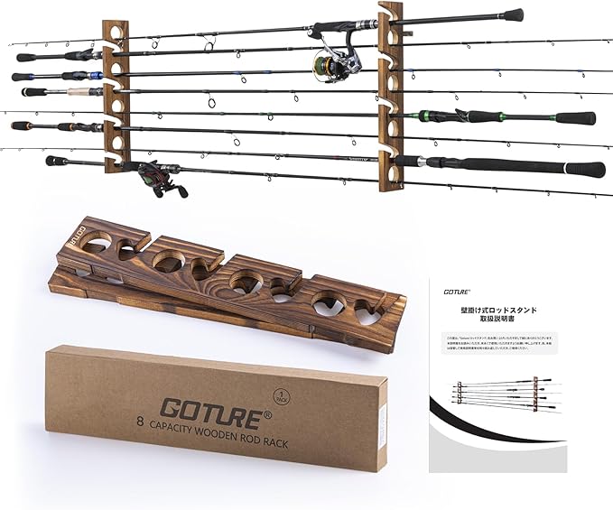 Woodworking Show - Goture Portacanna da pesca in legno