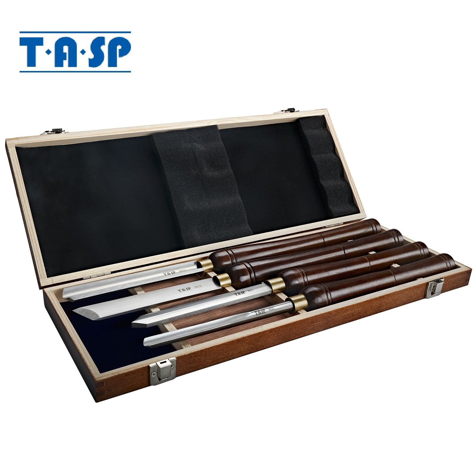 Skew Chisel Wood - Set di 4 scalpelli per tornitura
