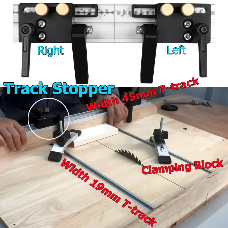 Woodworking Router - Binario per mitra con scanalatura scorrevole