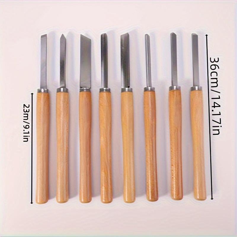 Skew Chisel Wood - Set di 8 scalpelli professionali per