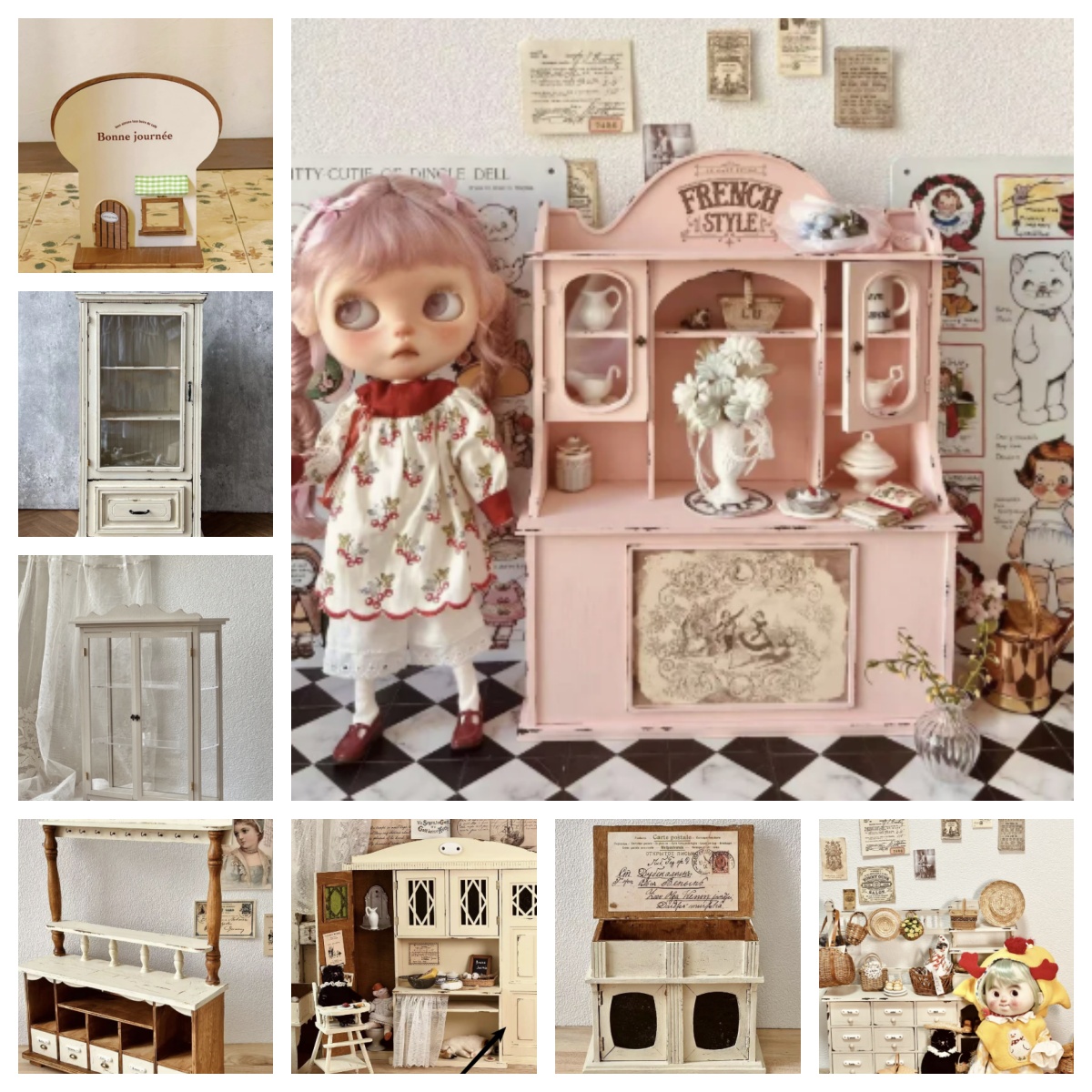 Cabinet Scraper Set - Set di Mobili in Miniatura Stile