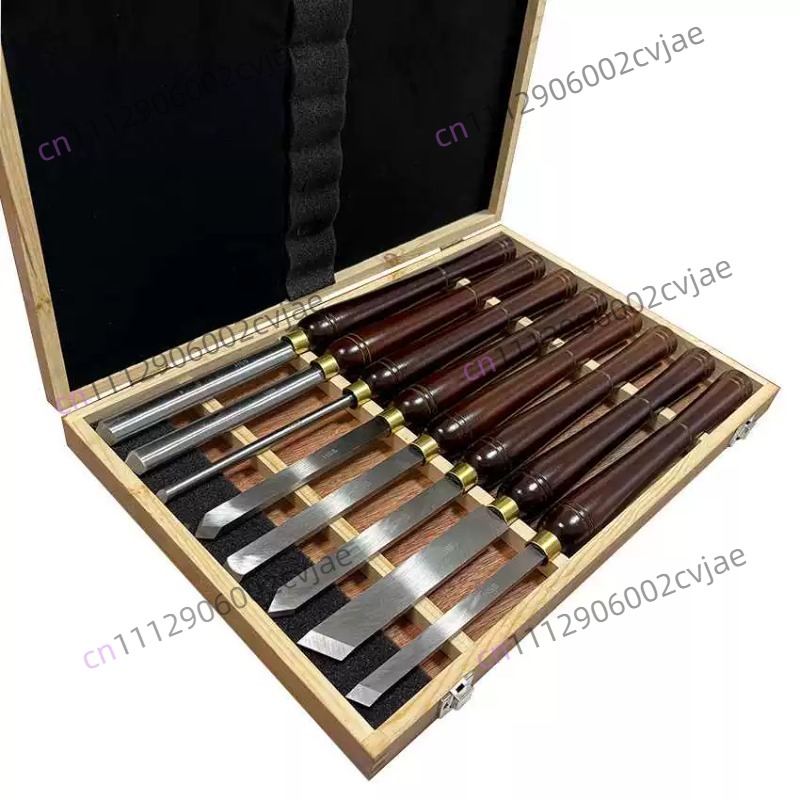 Skew Chisel Wood - Set di 8 Utensili per Tornitura