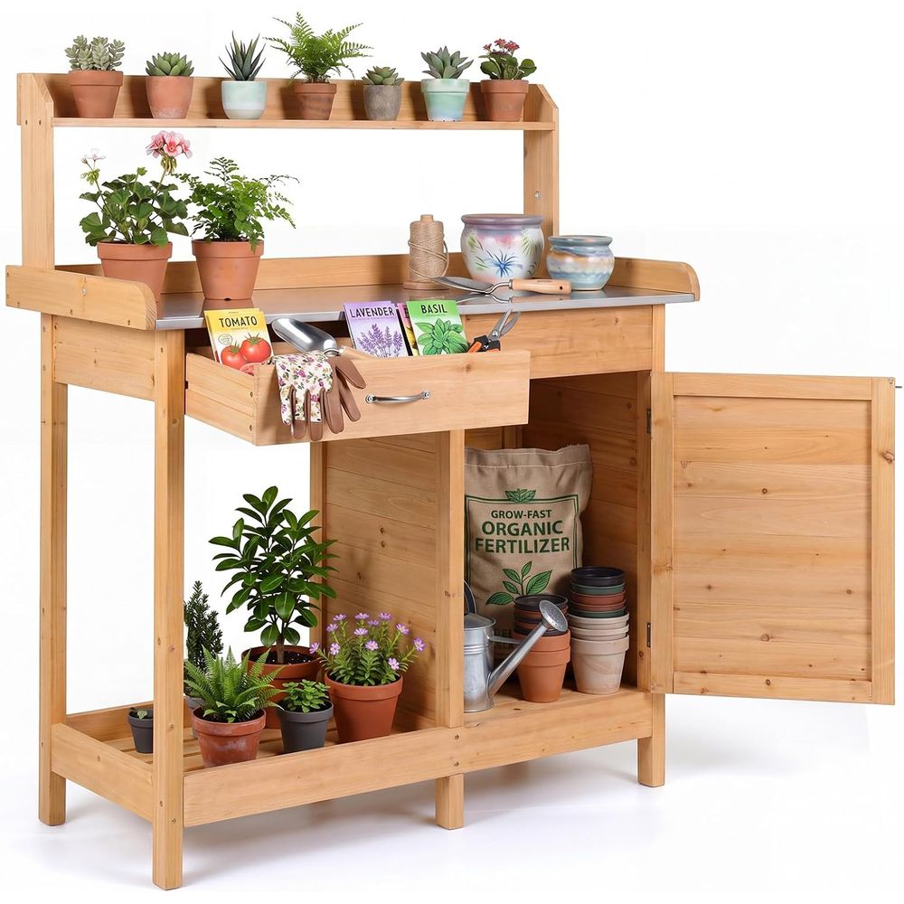 Woodworking Work Table - Tavolo da Giardinaggio in Legno per