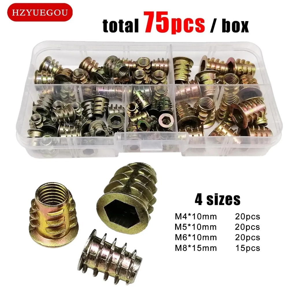Cabinet Scraper Set - Set di 165/75/55 Inserti Filettati E-nut