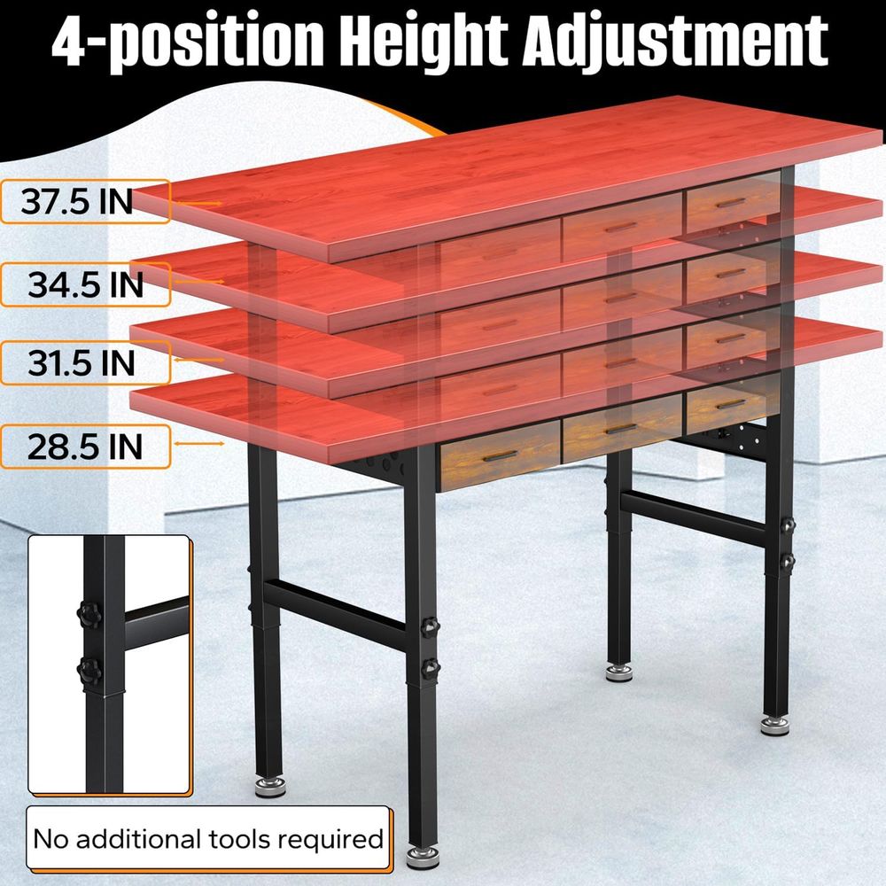 Banco da Lavoro Regolabile in  - Woodworking Work Table recensione e prezzo