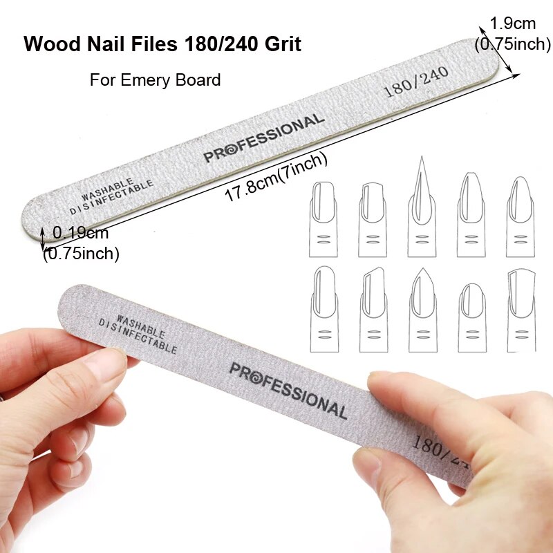 100 pezzi lima per unghie in l - Woodworking File recensione e prezzo