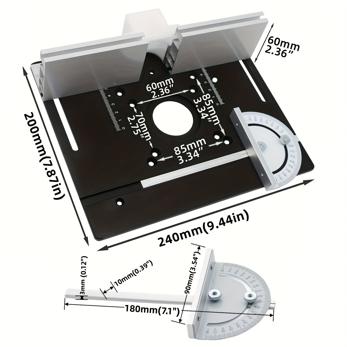 Scheda di inserti da tavolo pe - Woodworking Router recensione e prezzo