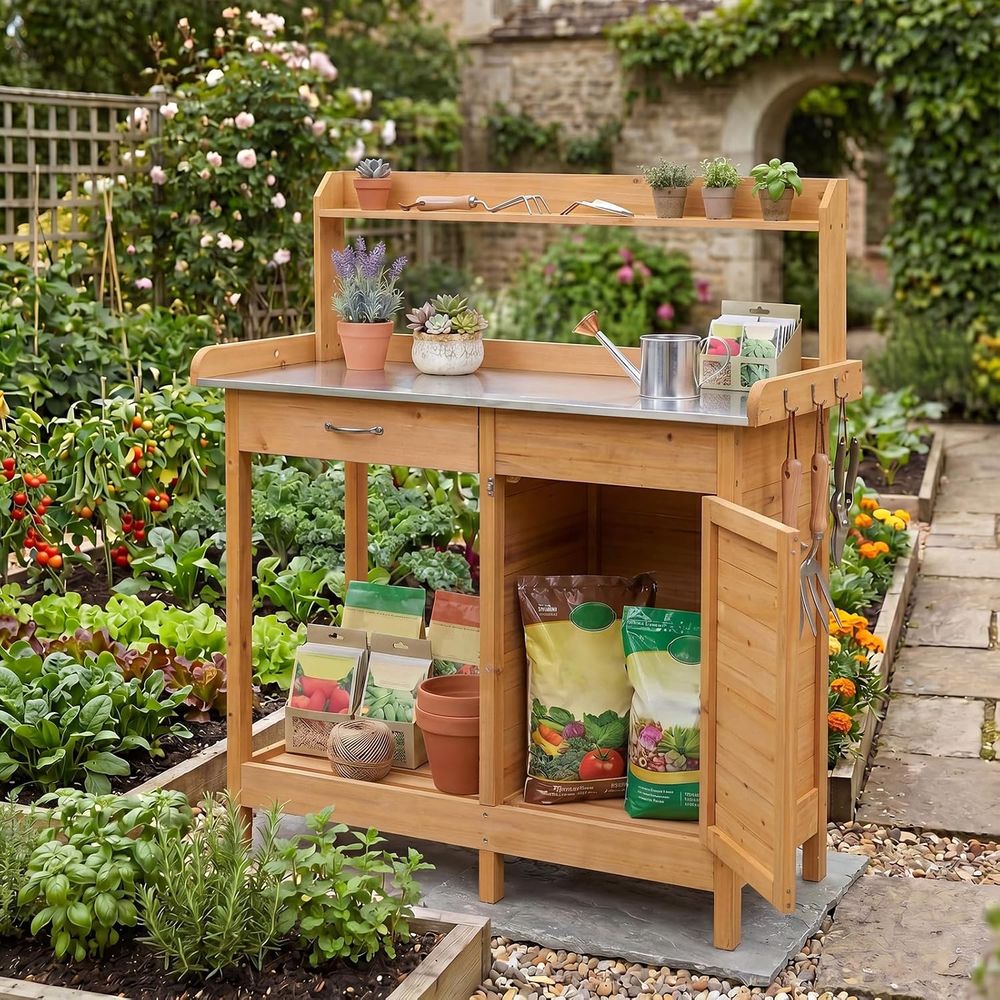 Tavolo da Giardinaggio in Legn - Woodworking Work Table recensione e prezzo