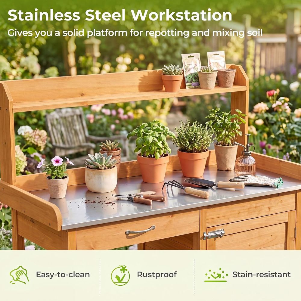 Tavolo da Giardinaggio in Legn - Woodworking Work Table recensione e prezzo